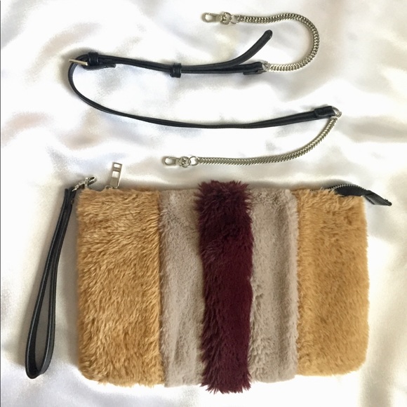 Parfois Faux Fur Clutch/Shoulder Bag - Picture 5 of 14